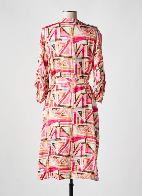 Robe mi-longue rose REVER MILE pour femme