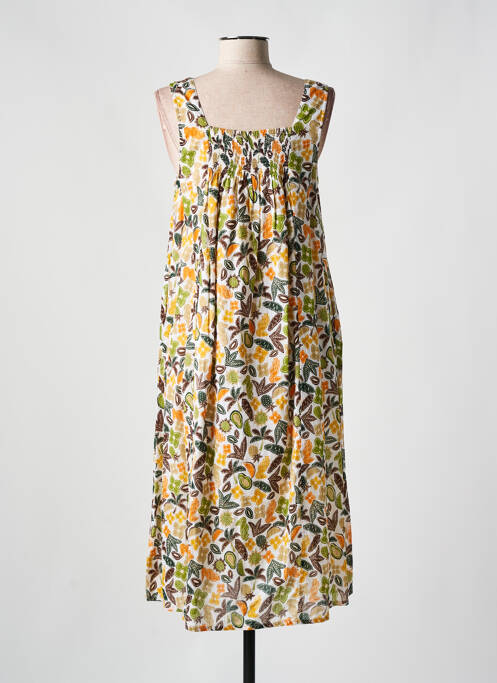 Robe mi-longue vert AGATHE & LOUISE pour femme