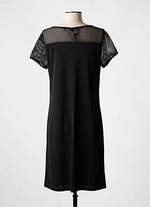 Robe mi-longue manches courtes manches courtes noir ANANKE femme