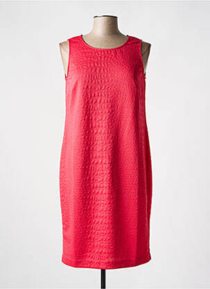 Robe mi-longue sans manche sans manche rouge TELMAIL femme