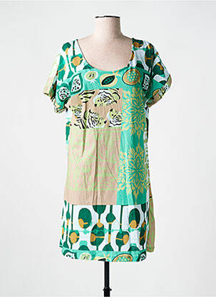 Robe courte vert AGATHE & LOUISE pour femme