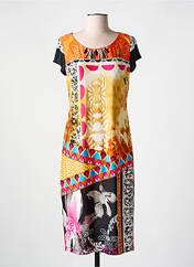 Robe mi-longue jaune ARONA pour femme seconde vue