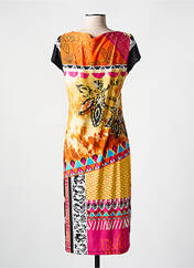 Robe mi-longue jaune ARONA pour femme seconde vue