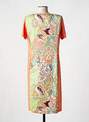 Robe mi-longue orange SAN FRANCISCO pour femme seconde vue