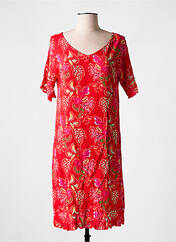 Robe mi-longue rouge COLINE pour femme seconde vue