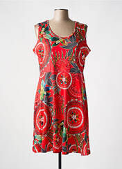 Robe mi-longue rouge COLINE pour femme seconde vue