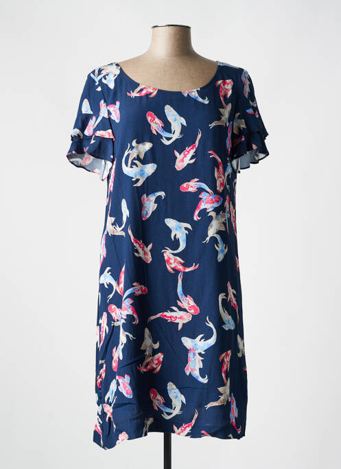 Robe courte bleu DIVAS pour femme