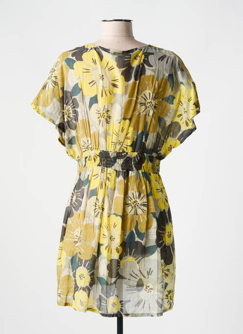 Robe courte jaune L'ATELIER D'ANNA pour femme