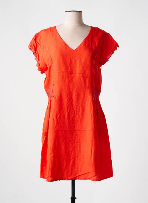 Robe courte orange AGATHE & LOUISE pour femme