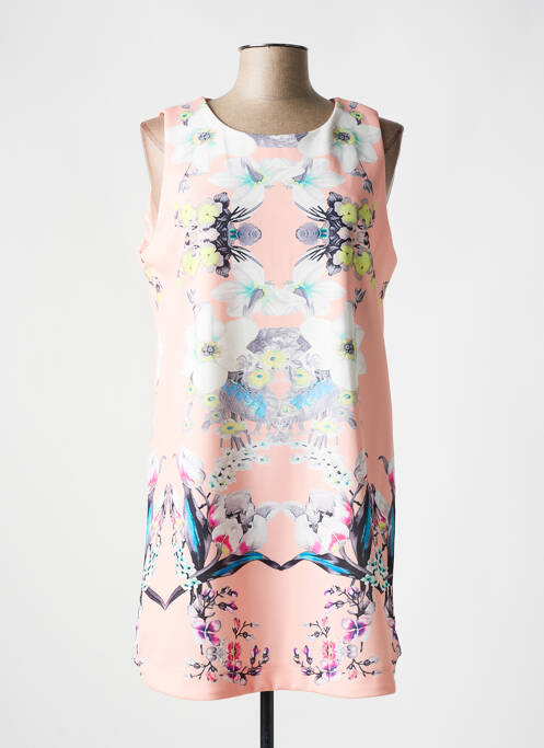 Robe courte rose JAUNE ROUGE femme