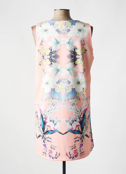 Robe courte rose JAUNE ROUGE femme