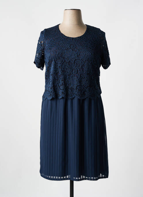 Robe mi-longue bleu GUY DUBOUIS pour femme