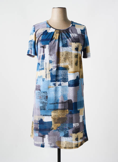 Robe mi-longue bleu NAYAT pour femme