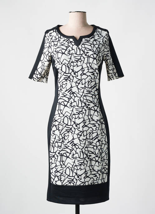 Robe mi-longue noir FRANK WALDER pour femme