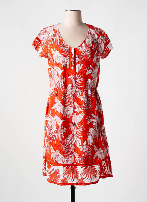 Robe mi-longue orange AGATHE & LOUISE pour femme