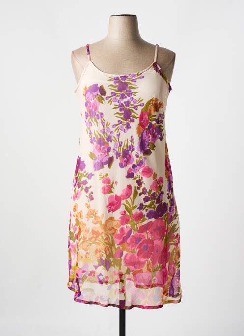 Robe mi-longue rose MYSTERY BY PSF pour femme