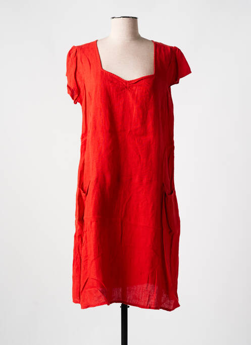 Robe mi-longue rouge AGATHE & LOUISE pour femme