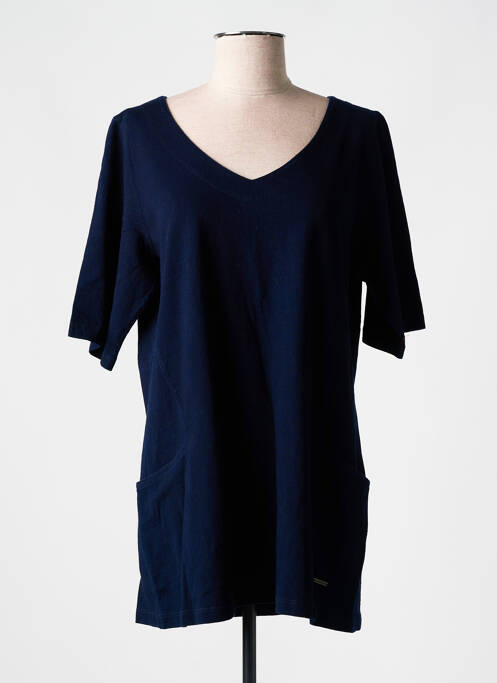 Tunique manches courtes bleu AGATHE & LOUISE pour femme