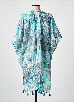 Veste kimono légère et transparente bleu L'ATELIER D'ANNA femme