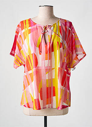 Blouse manches courtes manches courtes rose L'ATELIER D'ANNA femme