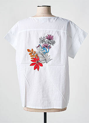 Blouse manches courtes manches courtes blanc AGATHE & LOUISE femme