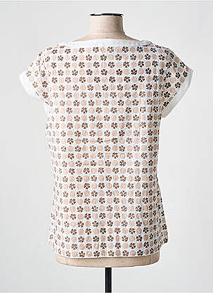 Blouse manches courtes manches courtes beige AGATHE & LOUISE femme