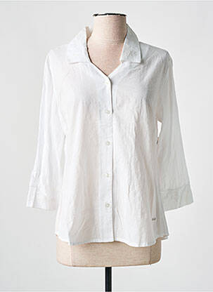Chemisier coupe cintrée manches 3/4 blanc AGATHE & LOUISE femme