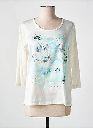 T-shirt manches 3/4 manches 3/4 beige THOMAS RABE femme