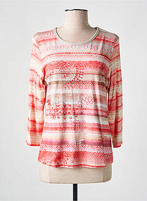 T-shirt stretch manches 3/4 rose RABE femme