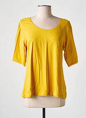 T-shirt manches mi-longues manches courtes jaune AGATHE & LOUISE femme