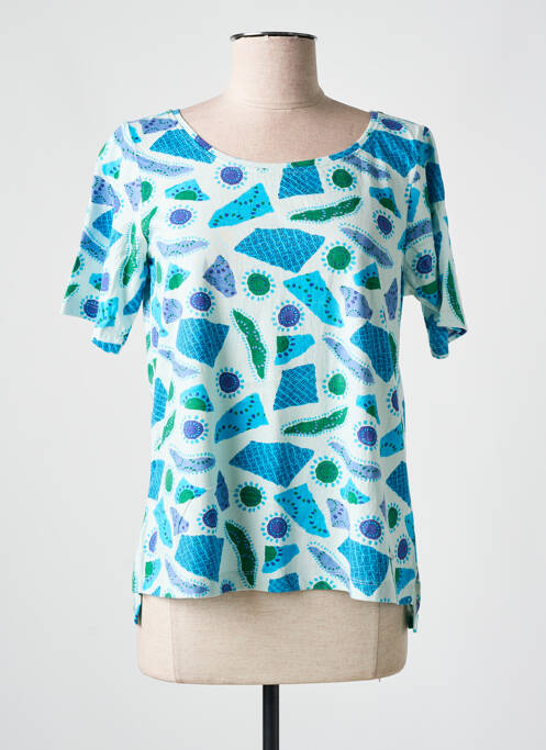 T-shirt imprimé fantaisie manches courtes bleu AGATHE & LOUISE femme