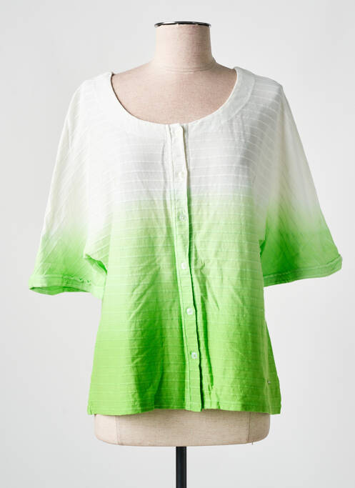 Gilet manches longues vert AGATHE & LOUISE pour femme