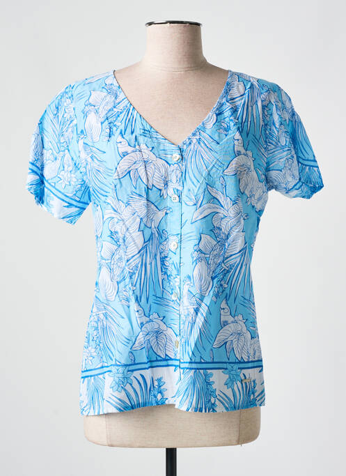 Chemisier bleu AGATHE & LOUISE pour femme