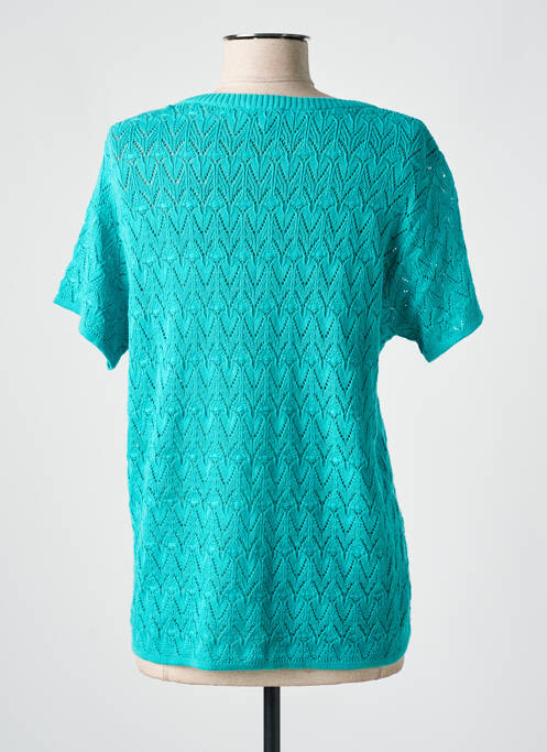 Gilet manches courtes bleu AGATHE & LOUISE pour femme