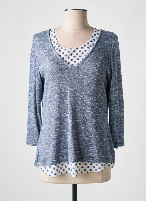 Pull tunique bleu MERI & ESCA pour femme