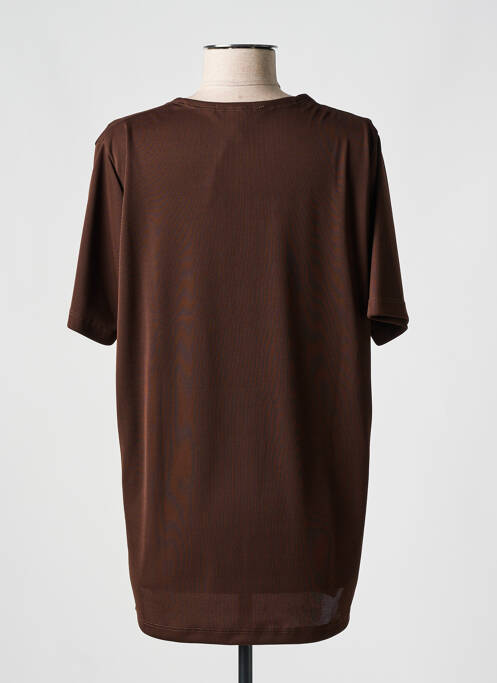 T-shirt marron EVALINKA pour femme