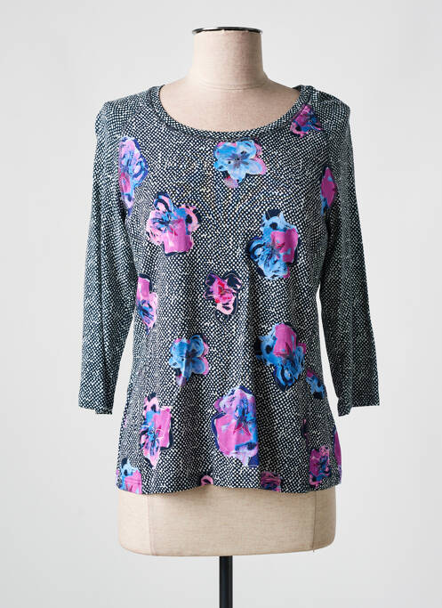 T-shirt noir FRANK WALDER femme