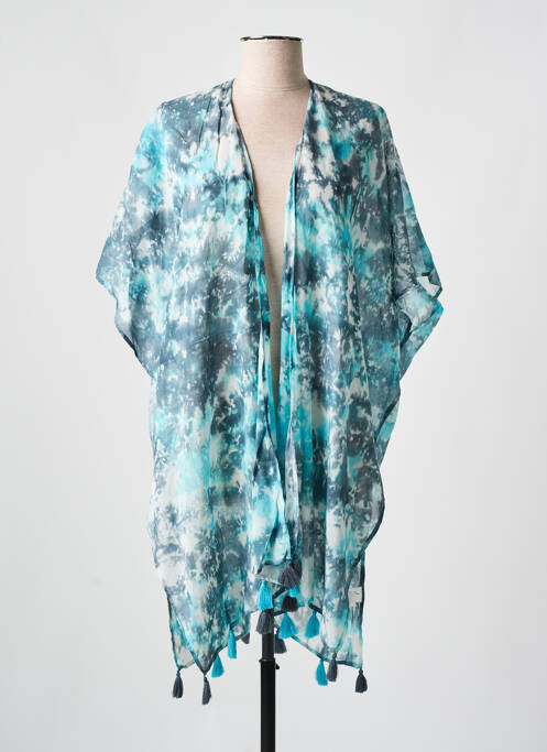 Veste kimono bleu L'ATELIER D'ANNA pour femme