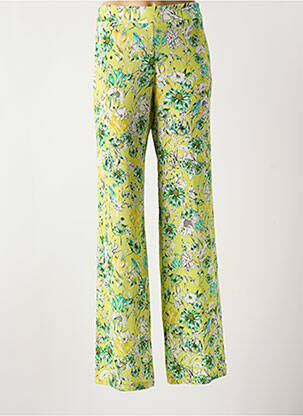 Pantalon droit taille normale taille normale vert ANDAMIO femme