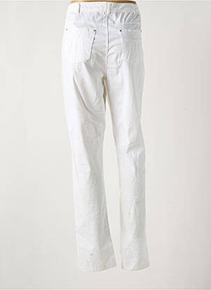 Pantalon droit stretch taille normale blanc CISO femme