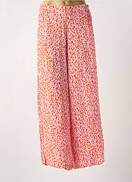 Pantalon large tissage crêpe taille normale rose AGATHE & LOUISE femme