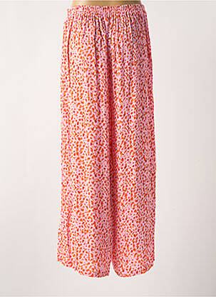 Pantalon large tissage crêpe taille normale rose AGATHE & LOUISE femme
