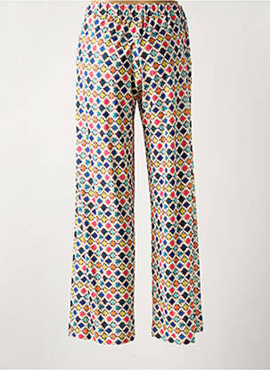 Pantalon droit taille élastique taille normale beige REVER MILE femme