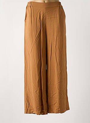 Pantalon large poches taille normale marron AGATHE & LOUISE femme