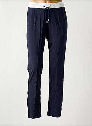Pantalon droit taille élastique taille normale bleu MERI & ESCA femme