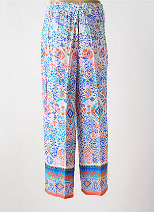 Pantalon droit taille élastique taille normale bleu BARILOCHE femme