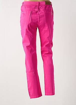 Pantalon droit stretch taille normale rose AGATHE & LOUISE femme