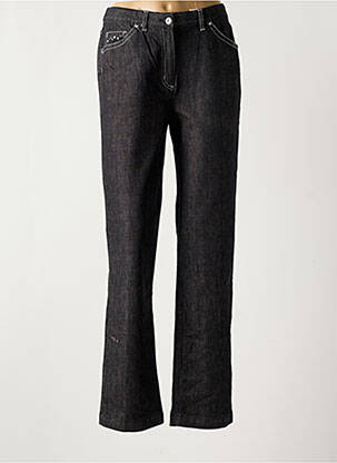 Jeans coupe droite noir LEWINGER pour femme