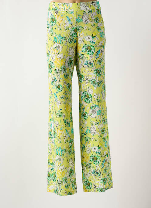 Pantalon droit taille normale taille normale vert ANDAMIO femme