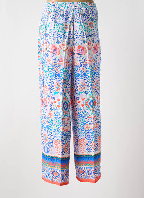 Pantalon droit taille élastique taille normale bleu BARILOCHE femme